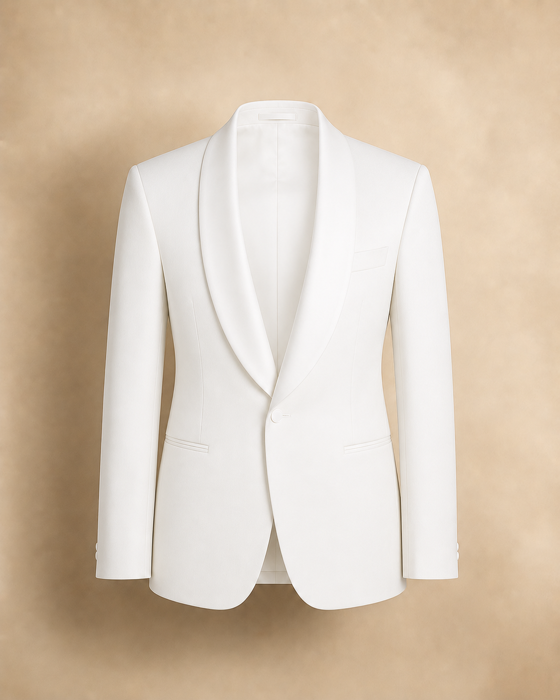 Navy Wool Suit Front