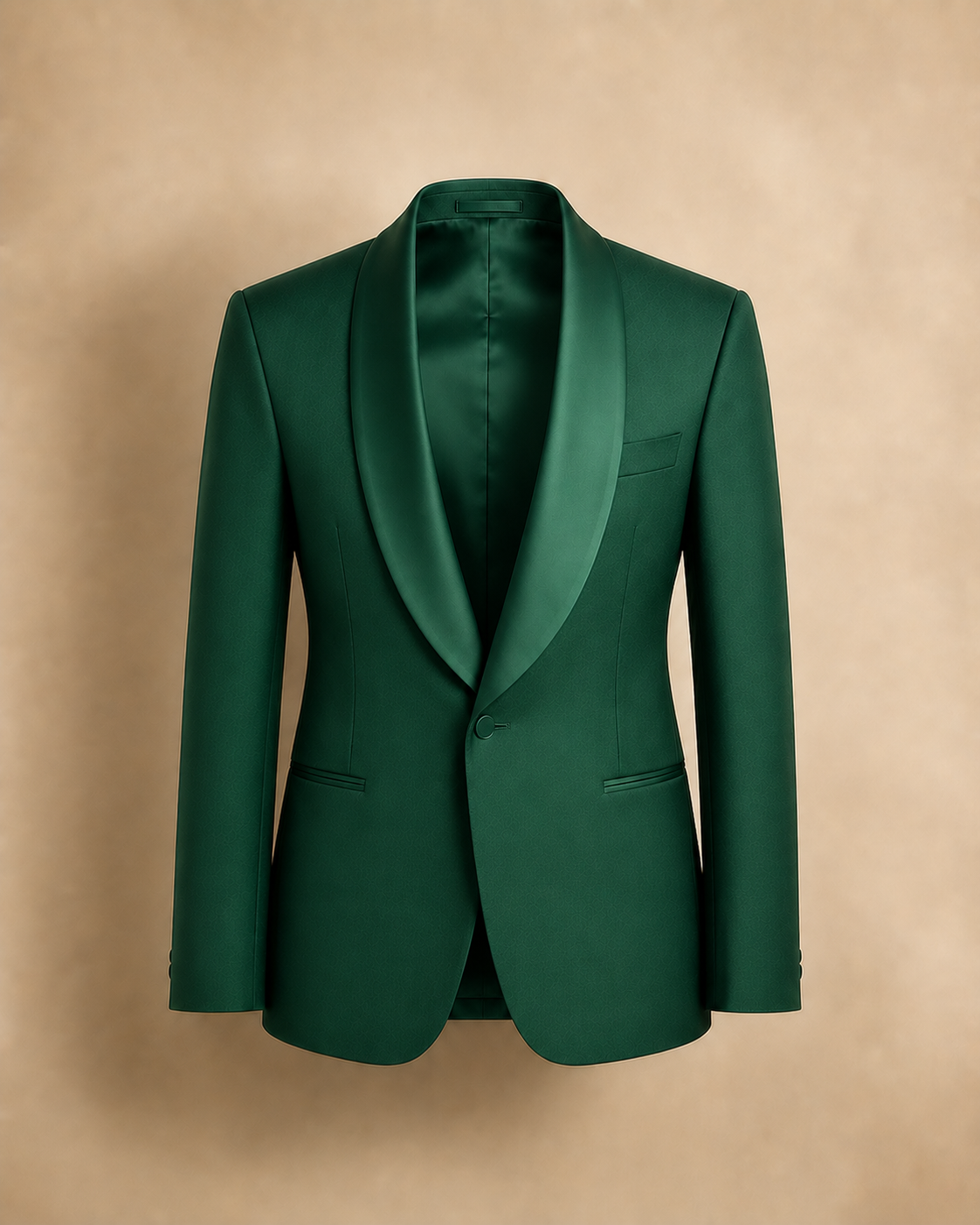 Navy Wool Suit Front